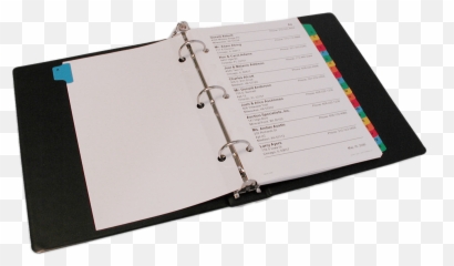Open Binder Transparent Png - Loose Leaf Binder,Open Png