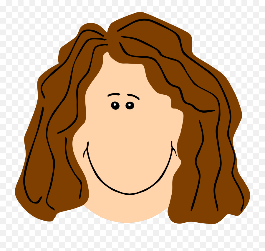 Face Clipart Mother - Brown Hair Clipart Png,Mother Png