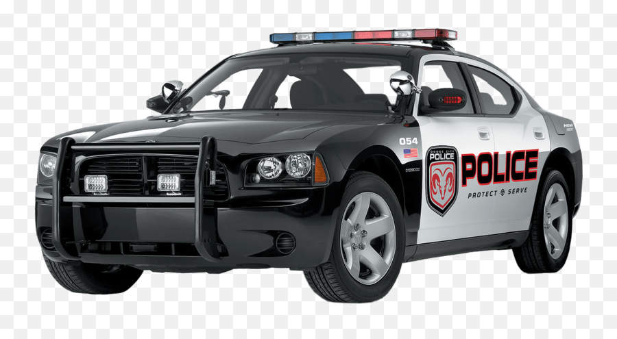 Us Police Car Transparent Png - 2006 Dodge Charger Police Car,Car Transparent Background
