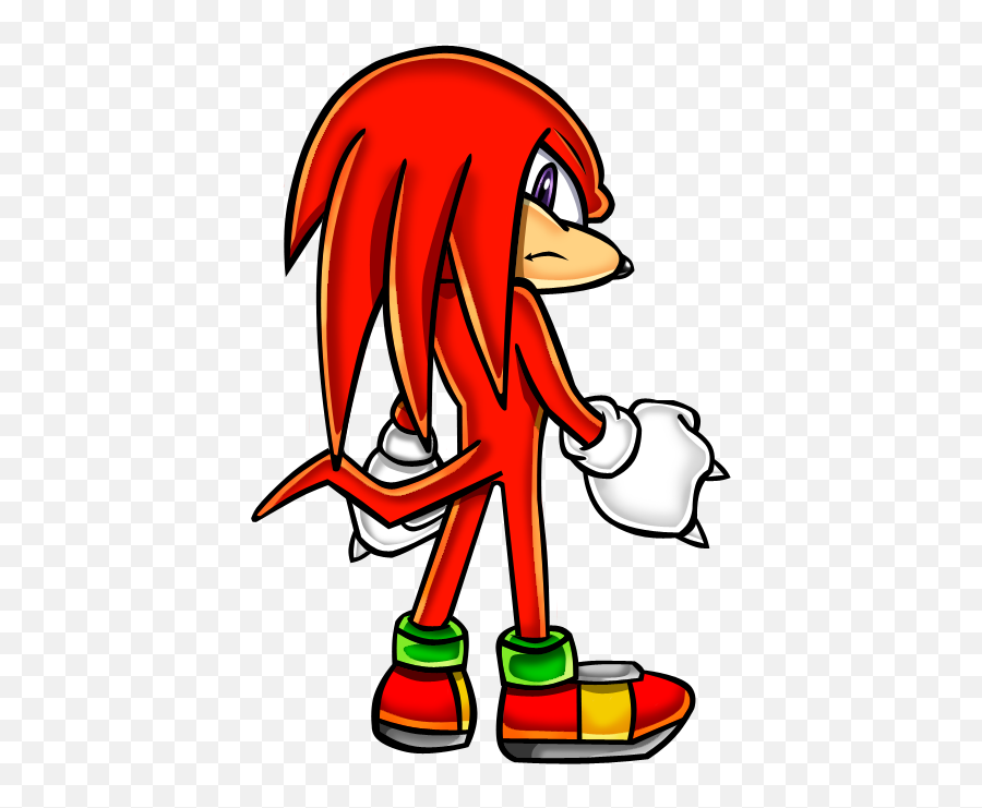 Download Knuckles The Echidna Sa Style - Cartoon Png,Knuckles The Echidna Png