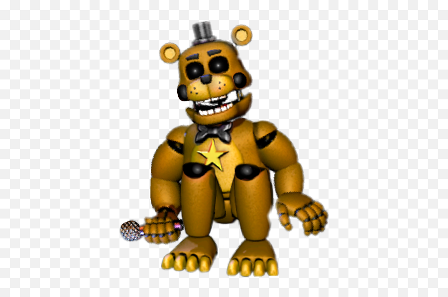 Download I Create Rockstar Golden Freddy In Fnaf 2 Mod - Fnaf Rockstar Golden Freddy Png,Rockstar Png