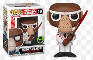 Fantastik Plastik Monkey Assassin Blood Splatter Pop - Antioquia La Mas Educada png