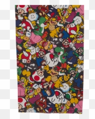 Super Mario Collage 501 Denim Pants - Backgrounds png