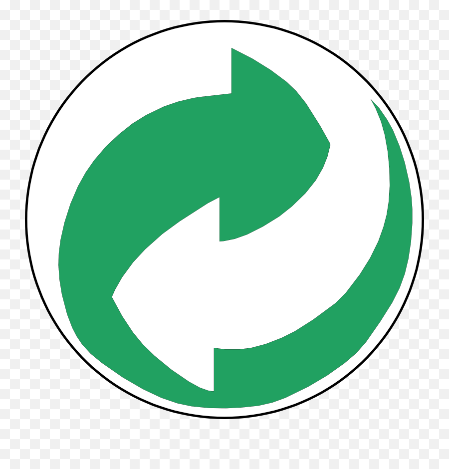 Recycling Symbol Green And White Arrows - Green And White Arrow Logo Png,Recycling Symbol Png