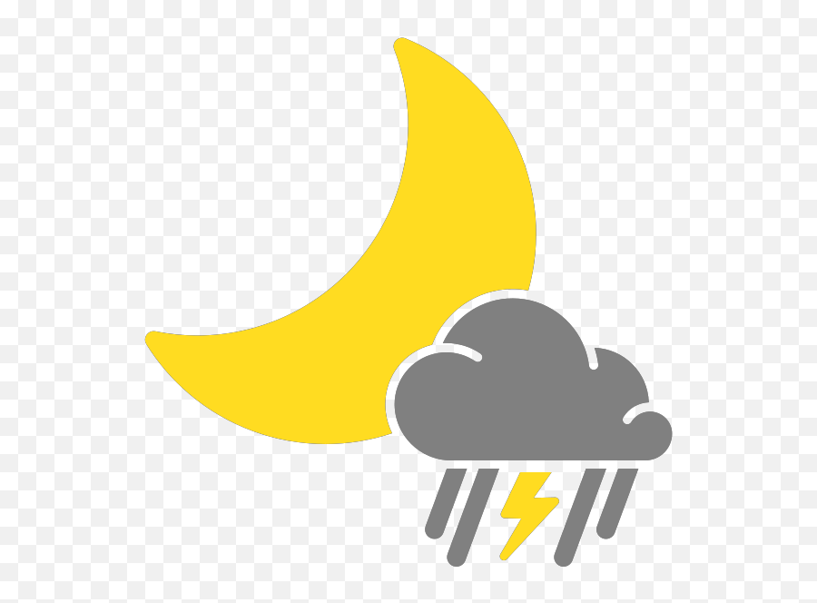 Thunderstorm Weather Icon Clipart - Transparent Thunderstorm Weather Icon Png,Weather Icon Png
