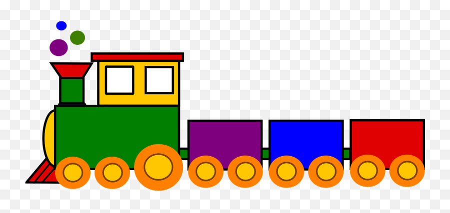 Cartoon Train Clipart - Toy Train Clipart Png,Train Clipart Png