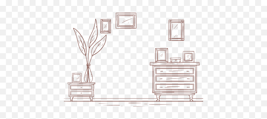 Transparent Png Svg Vector File - Hand Drawn Living Room,Living Room Png