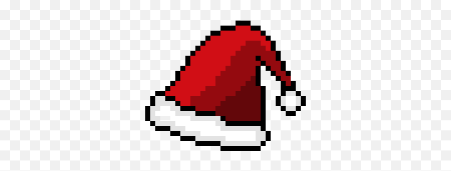 Santa Hat Red Pixel Art Maker - Santa Hat Pixel Art Png,Christmas Hat Png