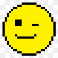 Pixilart - Winking Emoji by GamerJACK2006 Pixel Art png