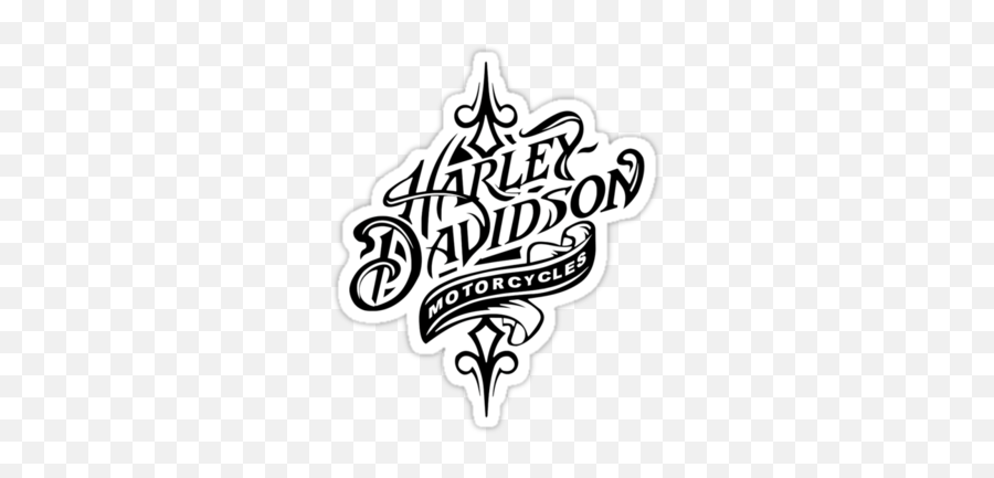 Harley Davidson Drawing Images - Harley Davidson Logo Sticker Png,Harley Logo Png