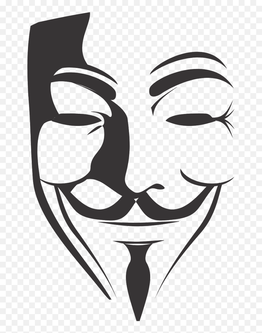 Guy Fawkes Mask V For Vendetta - V For Vendetta Mask Png,V For Vendetta Logo