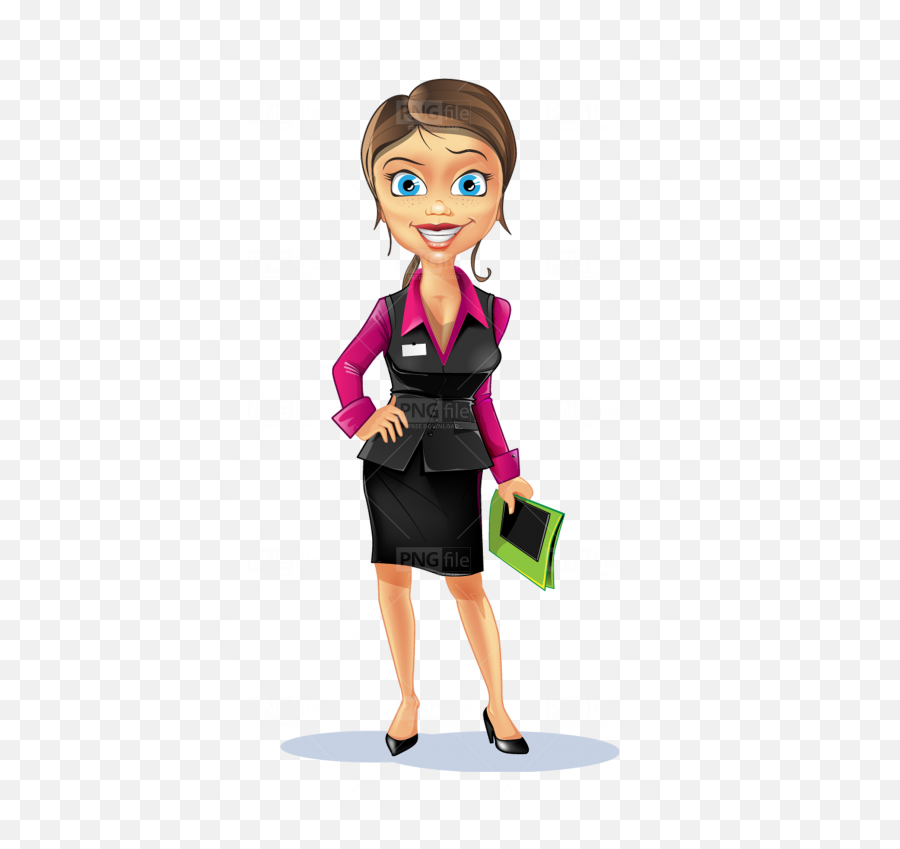 Notes Business Women Cartoon Character - Kristi Lee Net Worth Png,Cartoon Woman Png