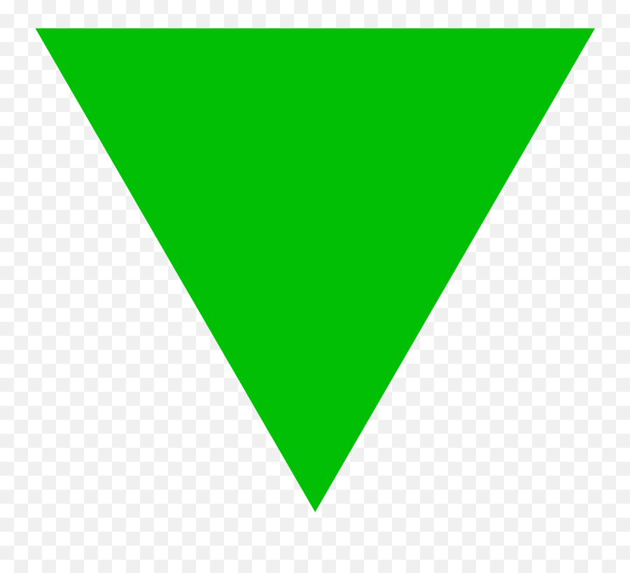 Green Triangle Png 2 Image - Upside Down Green Triangle,Green Triangle Png