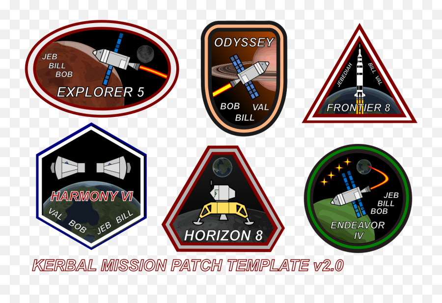 Kerbal Mission Patch Template V2 - Kerbal Space Program Patch Png,Kerbal Space Program Logo