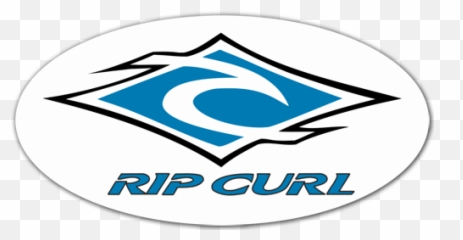 Sticker Rip Curl Oval - Vertical png