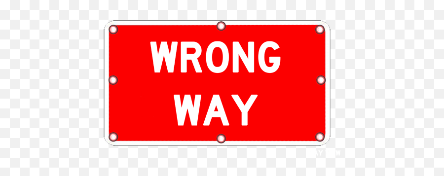Download Flashing Wrong Way Sign - Wrong Way Sign Png Full Png Download Wrong Way Sign Png,Wrong Png