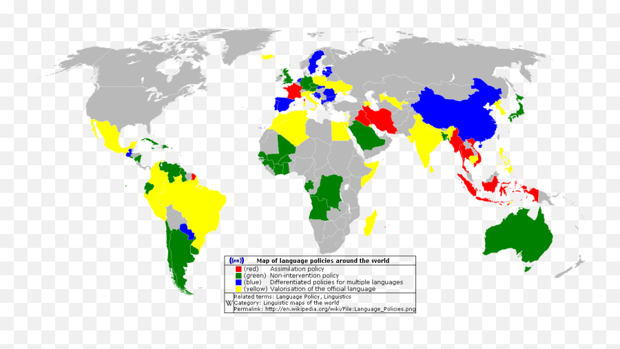 Filelanguage Policiespng - Wikimedia Commons Paises De Oriente Y Occidente,Around The World Png