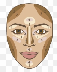 Kim Kardashian Face Png - Contouring Your Face Guize Fx Illustration,Kim Kardashian Png