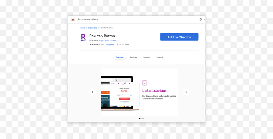 Rakuten Button Cash Back - Installation Instructions Vertical Png,Chrome Settings Icon