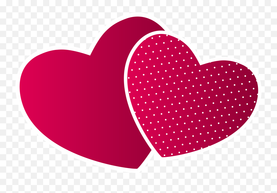 Red Heart Transparent Png Clipart - Transparent Background Double Heart Png,Red Heart Png