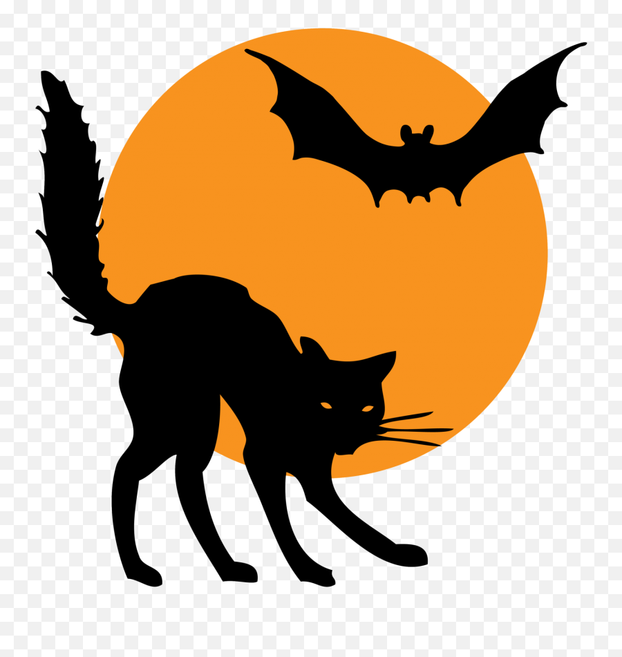 Halloween Bat Cat Clipart Free Stock Photo - Public Domain Bat Halloween Clipart Png,Halloween Cat Icon