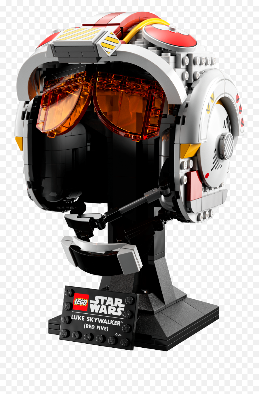 Getting Under 75327 Luke Skywalker Red Five Helmet U2013 The - Lego Red Five Helmet Png,Icon Alliance Helmet Red