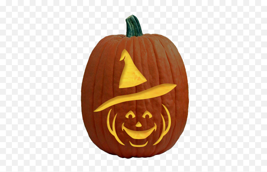 Witchikins Pumpkin Carving Pattern Png Emoji Transparent