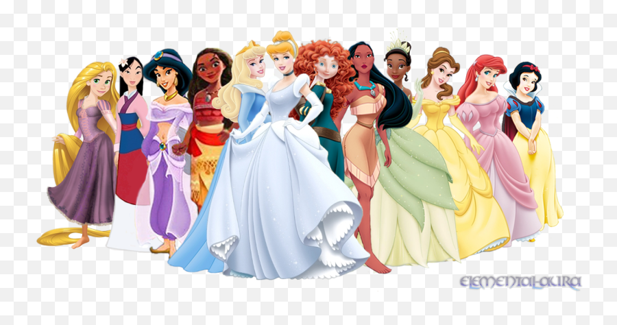 Princesas De Disney Images - All Disney Princesses Including Moana  Png,Disney Princess Png - free transparent png images 