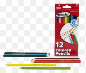 12ct Colored Pencils - Rose Art Colored Pencils Png,Colored Pencils Png