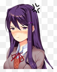 Angery Yuri With Transparent Background - Doki Doki Yuri Death Png,Angery Transparent
