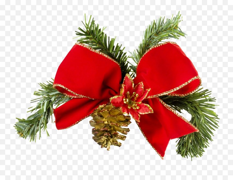 Golden Ribbon Christmas Bow Isolated - Christmas Bow Png,Christmas Bow Png