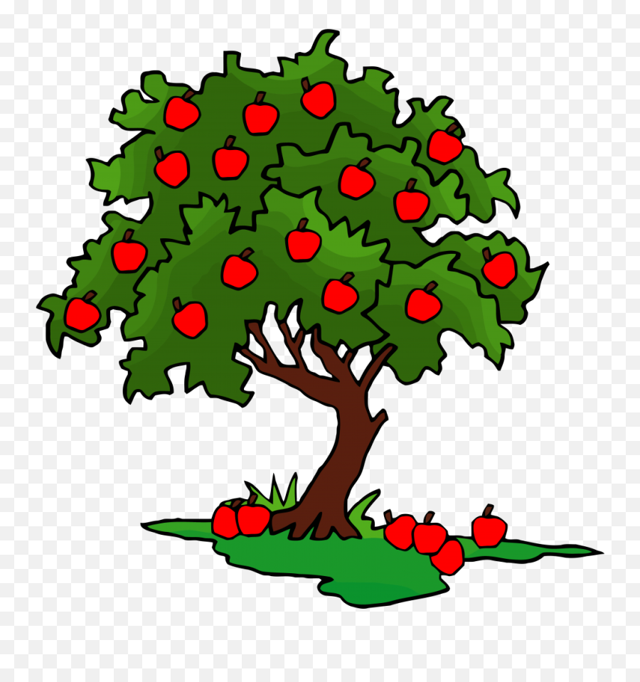Apple Tree Clipart Clip Art Green Png - Apple Tree Clipart,Tree Illustration Png