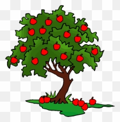Apple Tree Clipart Art Green Png
