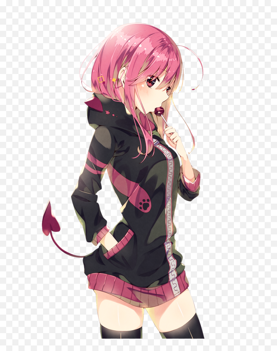 Anime Girl Hot Pink Hair Png Image With - Hot Anime Girl With Pink Hair,Hot Anime  Girl Png - free transparent png images 