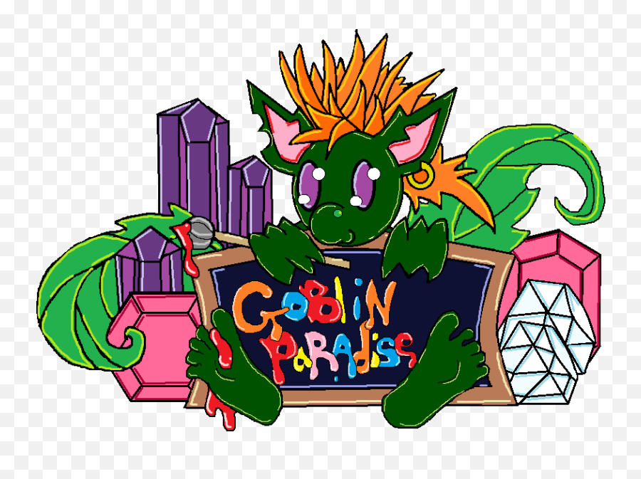 Goblin Paradise Logo T - Shirt Sold By Goblinparadise Cartoon Png,Goblin Transparent