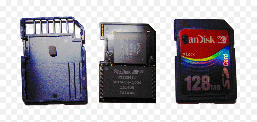 Sandisk 128mb Sd Card Insides - Sandisk 128mb Sd Card Png,Sd Card Png