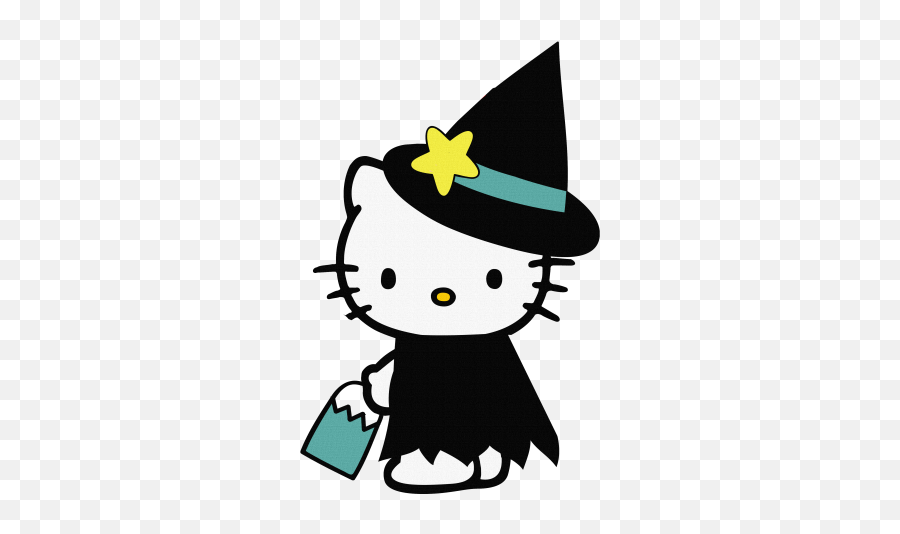 Hello Kitty Halloween Digital Download - Hello Kitty And Flower Png,Cute Halloween Png