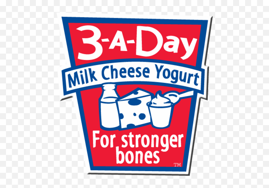 A Day Milk Logo Copy Free Images - Vector 3 A Day For Stronger Bones Png,Milk Logo