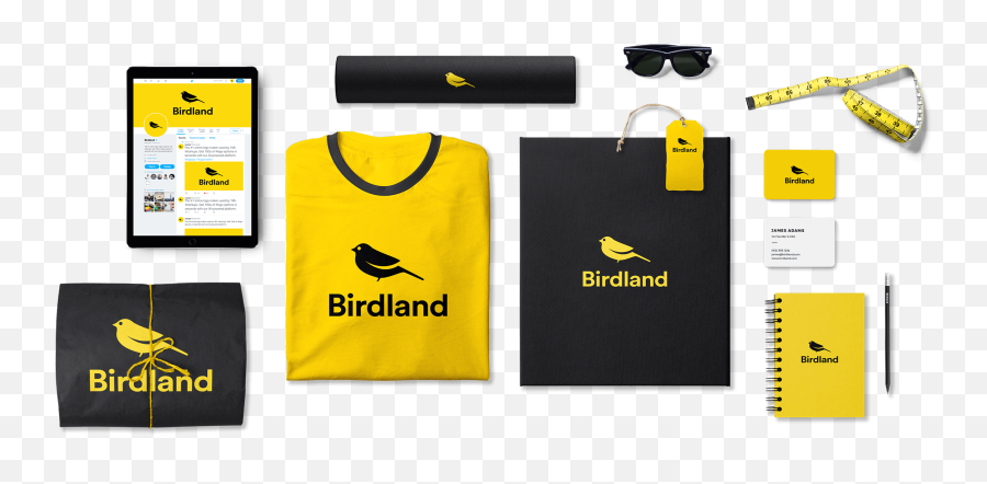 044 Birdland Banner New Free Logo - Branded T Shirts Png,Photoshop Logo Templates