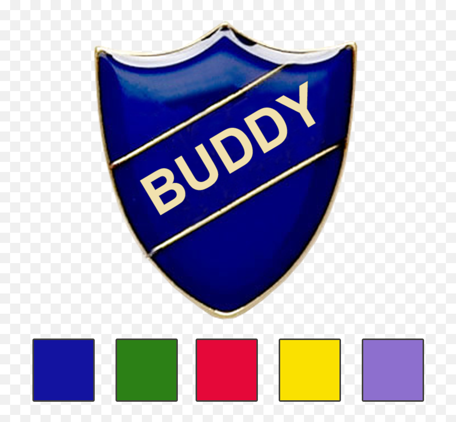 Buddy School Badges Shield Shape - Student Leader Png,Shield Shape Png