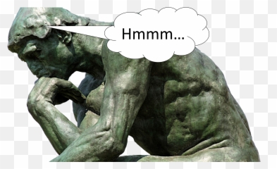 Topic That Typically Generates Emotion - Thinking Statue Meme Png,The Thinker Png