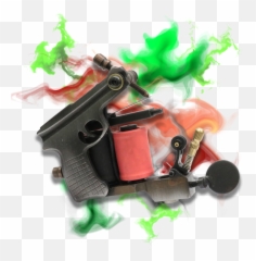 Download Coil Tattoo Machine - Airsoft Gun Png,Revolver Png