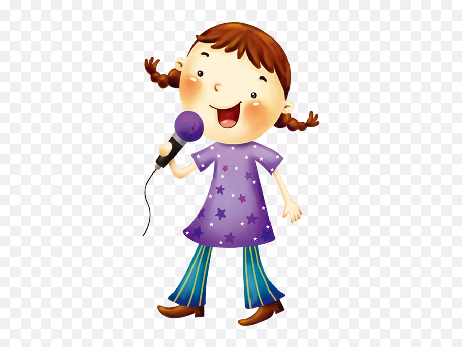 Singing Girl Clipart Png - Girl Singing Clipart Transparent,Girl Clipart Png