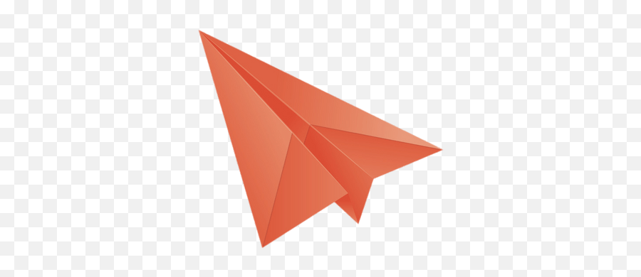 Red Paper Plane Turned Upwards Left Transparent Png - Stickpng Origami,Paper Plane Png