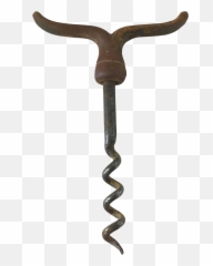 Antique 19th - Century French Mustache Corkscrew Texas Longhorn png