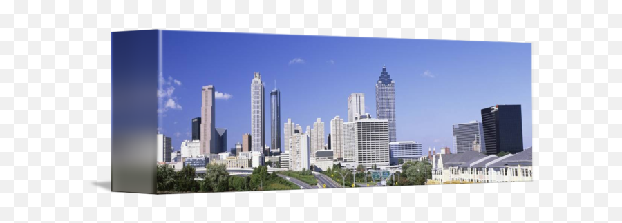 Skyline Atlanta Ga By Panoramic Images - Cityscape Png,Atlanta Skyline Png