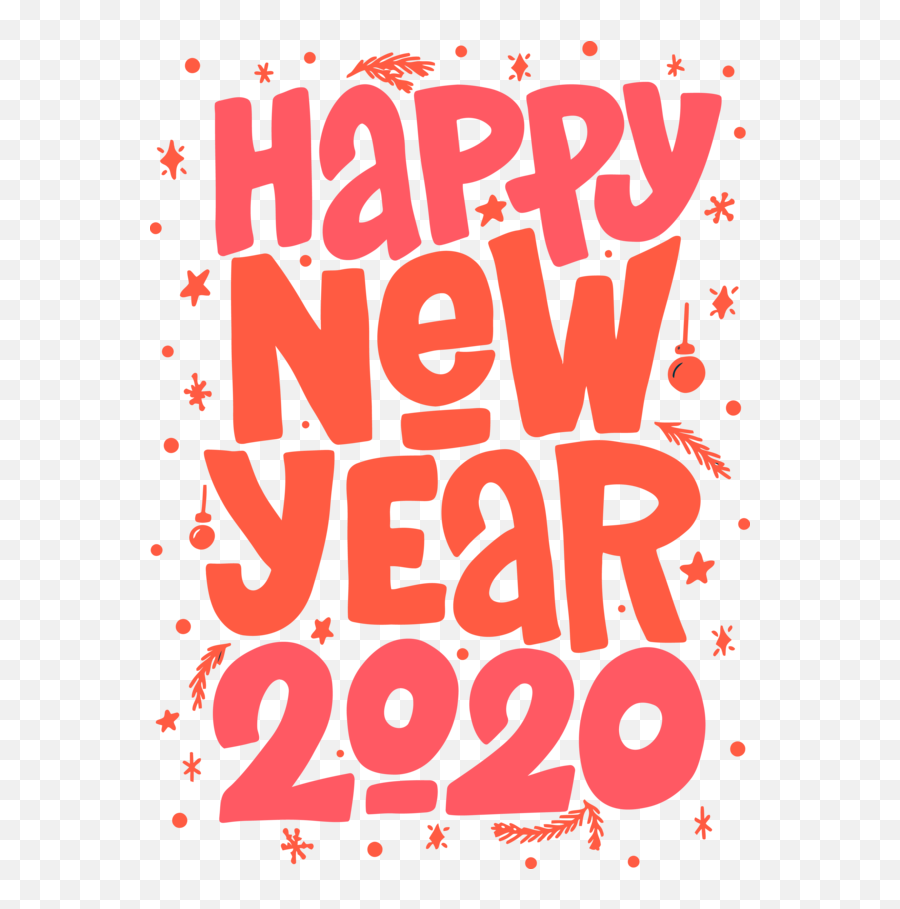 New Year 2020 Font Text For Happy Eve - Happy New Year 2020 Png Text,Happy New Years Png