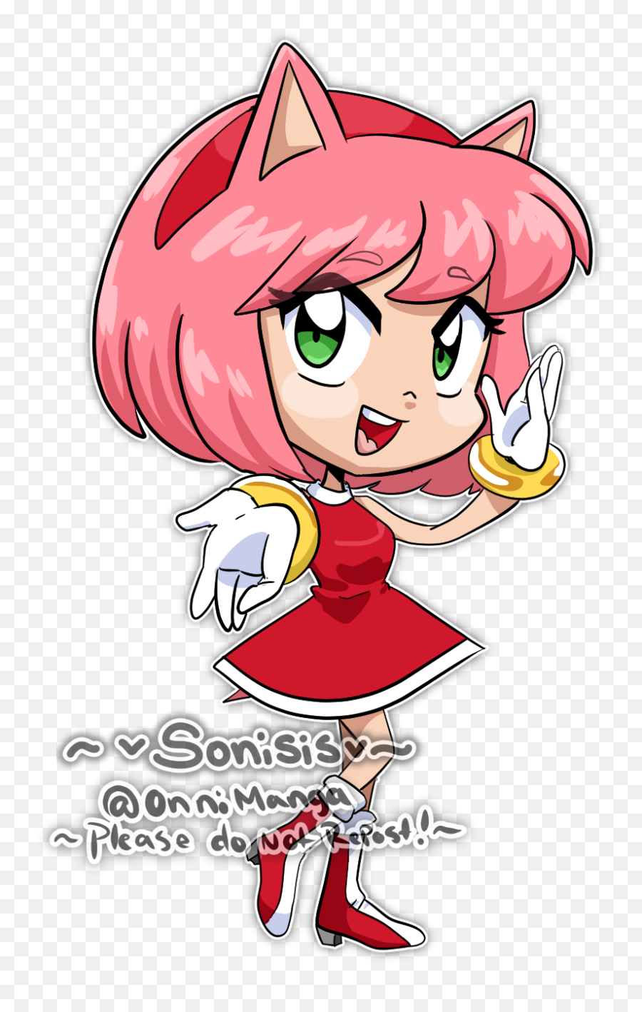 Human Amy Rose By Sonisis - Amy Human Png,Amy Rose Png