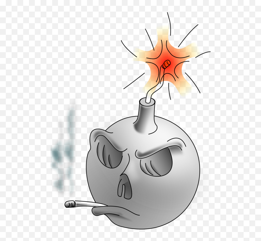Vertebratecartoonnose Png Clipart - Royalty Free Svg Png Smoking Bomb Clipart,Cartoon Explosion Png