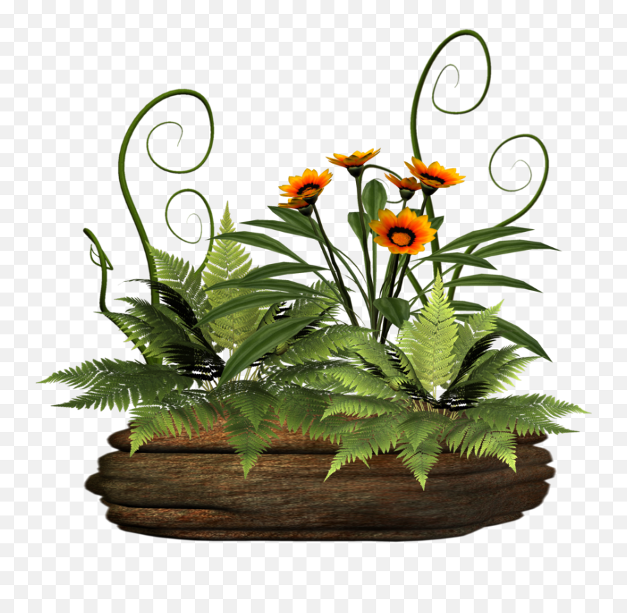 Fern Clipart Planter - Pot Bunga Gif Transparent Cartoon Plant Png Gif,Planter Png